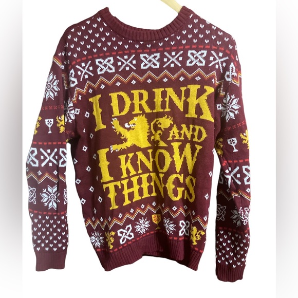 Game of Thrones pullover ugly christmas sweater size L - Picture 1 of 3